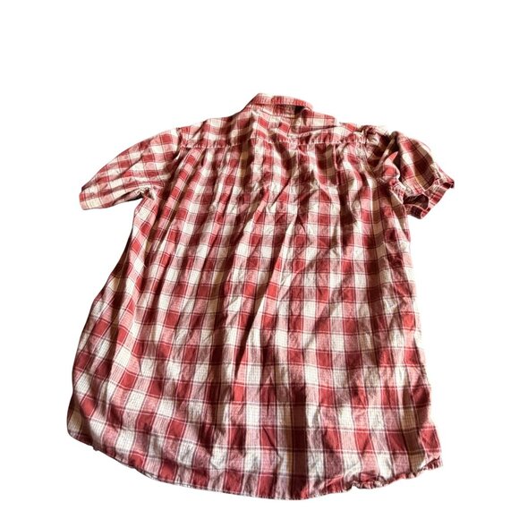 Carhartt Mens Red Plaid Long Sleeve Button-Up Shirt Size XL 100% Cotton Made In - Picture 7 of 8